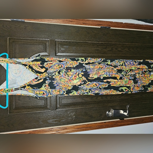 Black paisley print maxi dress from Venus size XL never worn - Picture 4 of 4